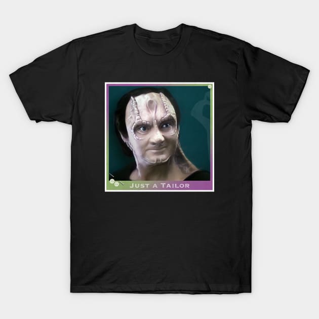 Just a Tailor Murder Lizard Spy Portrait T-Shirt by OrionLodubyal